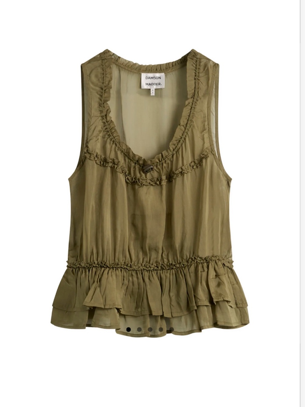 Danson Madder Sasha Cami Tank Top in Green Size 10- NWOT